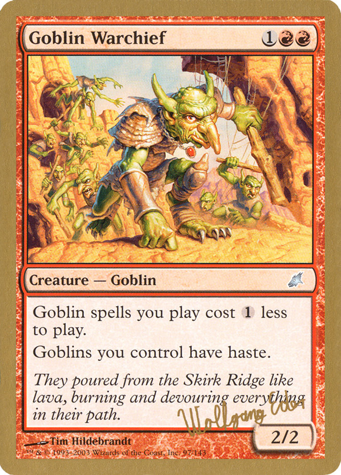 Goblin Warchief (Wolfgang Eder) [World Championship Decks 2003] | Silver Goblin