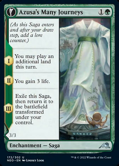 Azusa's Many Journeys // Likeness of the Seeker [Kamigawa: Neon Dynasty] Foil