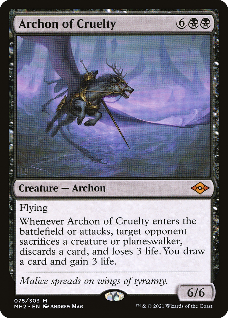 Archon of Cruelty [Modern Horizons 2] | Silver Goblin