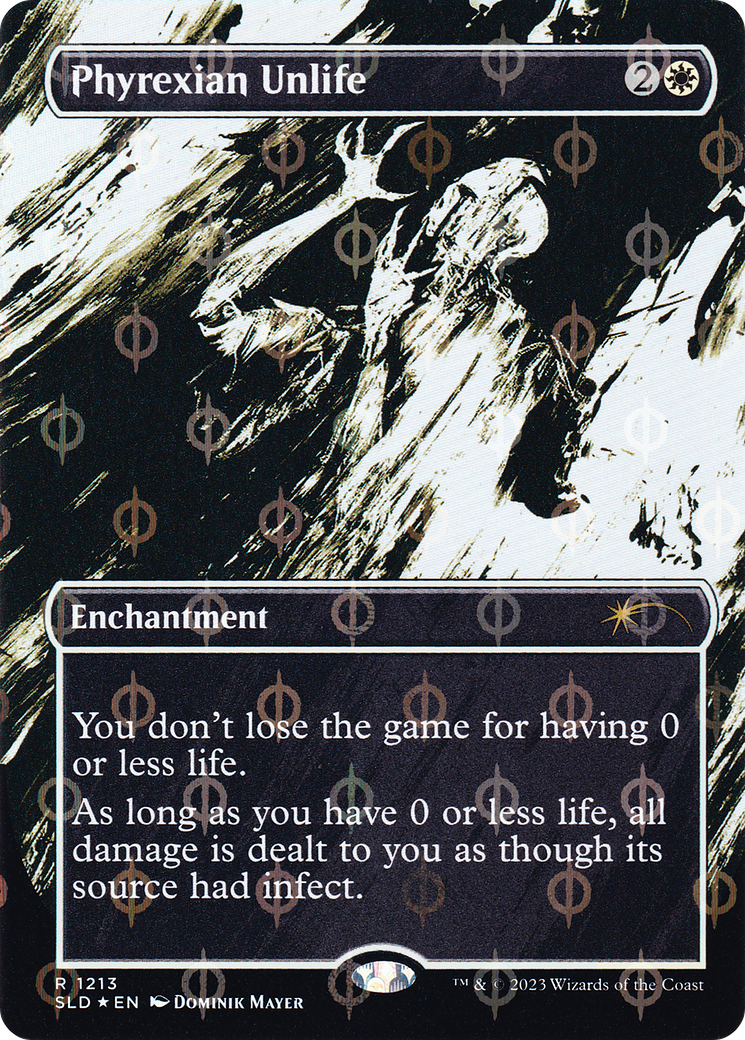 Phyrexian Unlife (Borderless Ichor Step-and-Compleat Foil) [Secret Lair Drop Series] | Silver Goblin