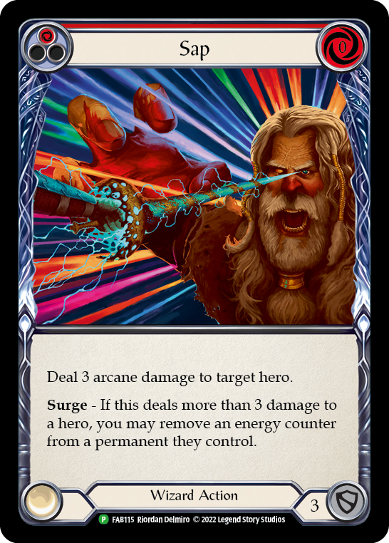 Sap (Red) [FAB115] (Promo)  Rainbow Foil | Silver Goblin