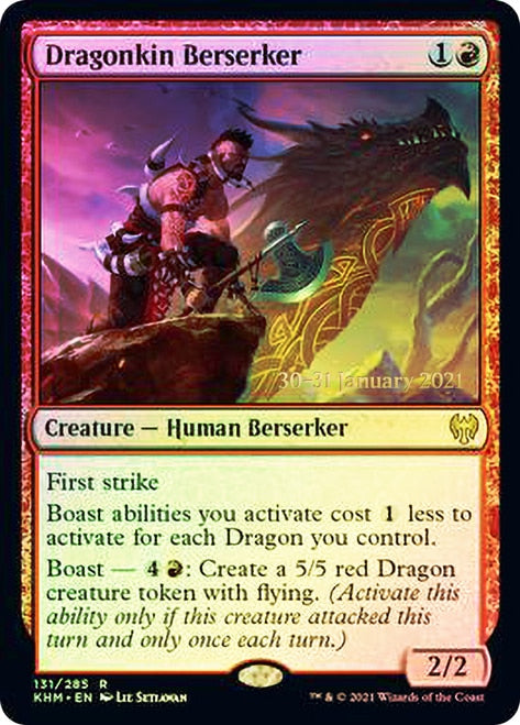 Dragonkin Berserker [Kaldheim Prerelease Promos] | Silver Goblin