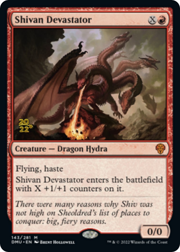 Shivan Devastator [Dominaria United Prerelease Promos] | Silver Goblin