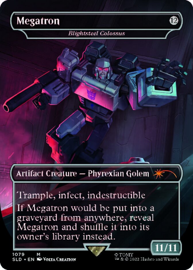 Blightsteel Colossus - Megatron (Borderless) [Secret Lair Drop Series] | Silver Goblin