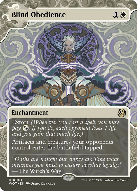 Blind Obedience [Wilds of Eldraine: Enchanting Tales] Foil
