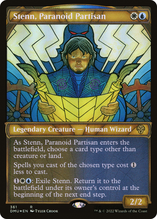 Stenn, Paranoid Partisan (Showcase Textured) [Dominaria United]