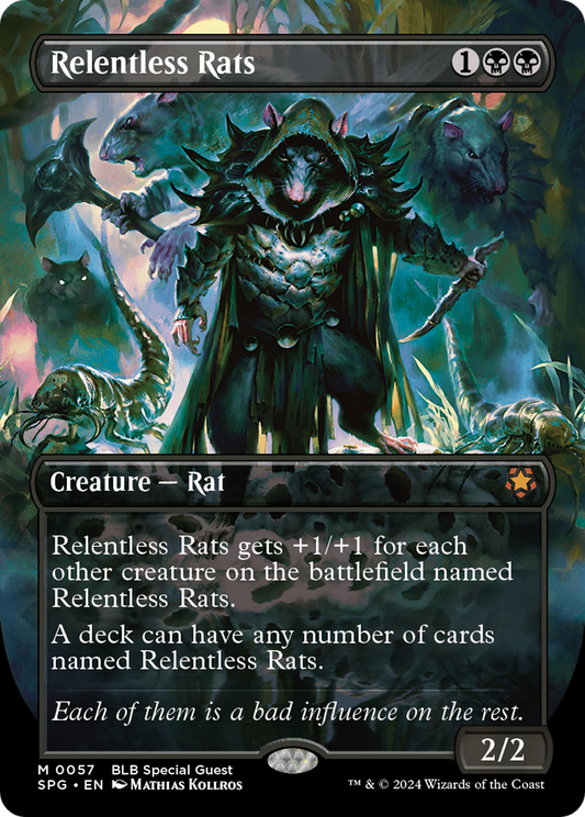 Relentless Rats (Borderless) [Bloomburrow Special Guests] Foil