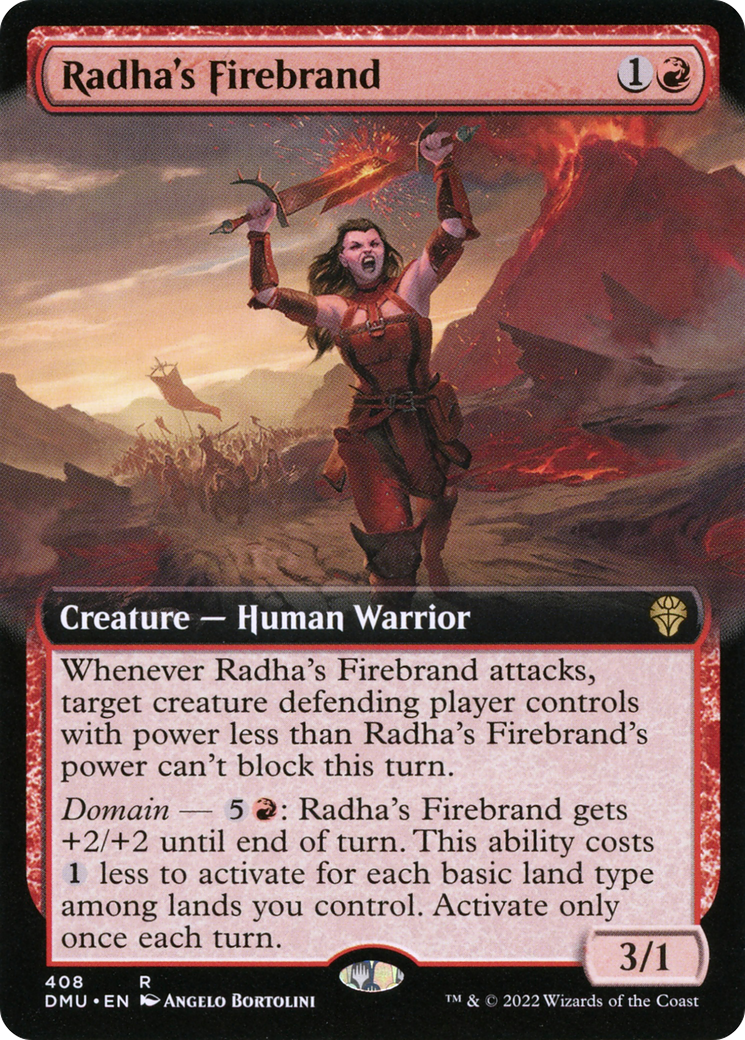 Radha's Firebrand (Extended Art) [Dominaria United] | Silver Goblin