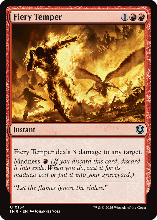 Fiery Temper Foil (154) - Innistrad Remastered