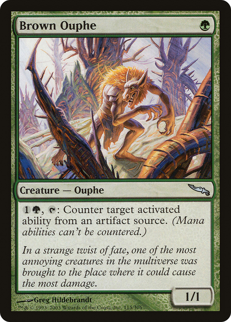 Brown Ouphe [Mirrodin] | Silver Goblin