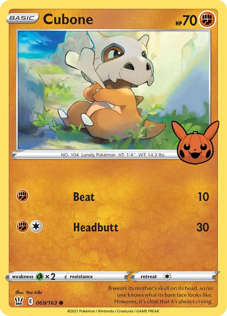 Cubone (069/163) [Trick or Trade] | Silver Goblin