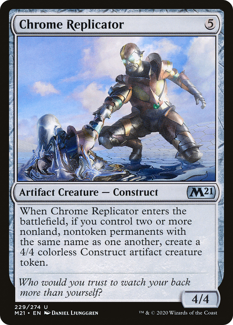 Chrome Replicator [Core Set 2021] | Silver Goblin