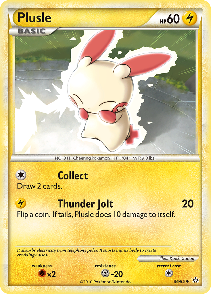 Plusle (36/95) [HeartGold & SoulSilver: Unleashed] | Silver Goblin