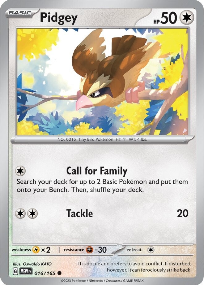 Pidgey (016/165) [Scarlet & Violet: 151] | Silver Goblin