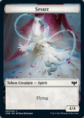 Blood // Spirit (003) Double-Sided Token [Innistrad: Crimson Vow Tokens] | Silver Goblin