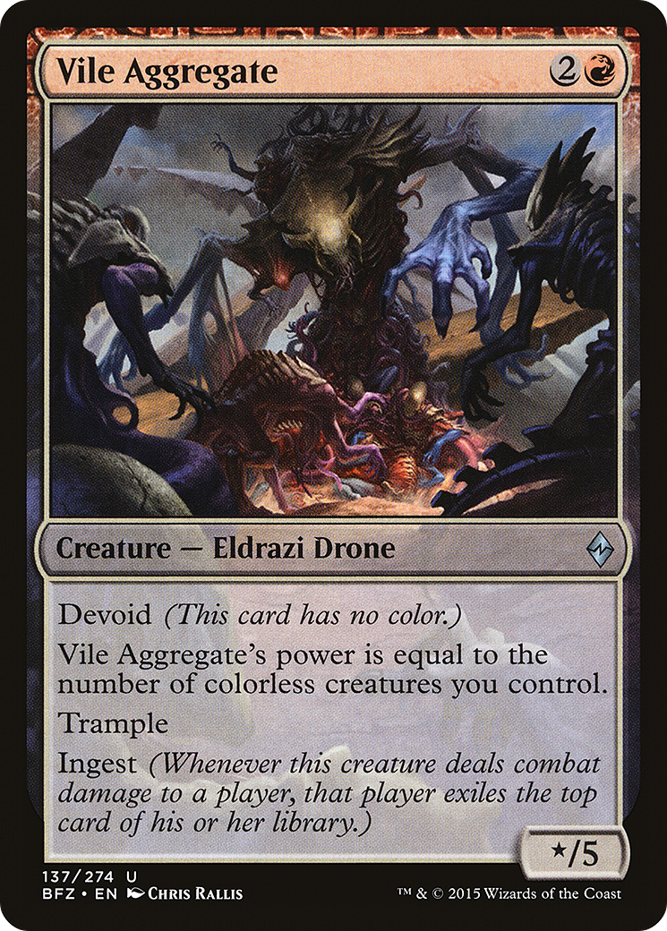 Vile Aggregate [Battle for Zendikar] | Silver Goblin