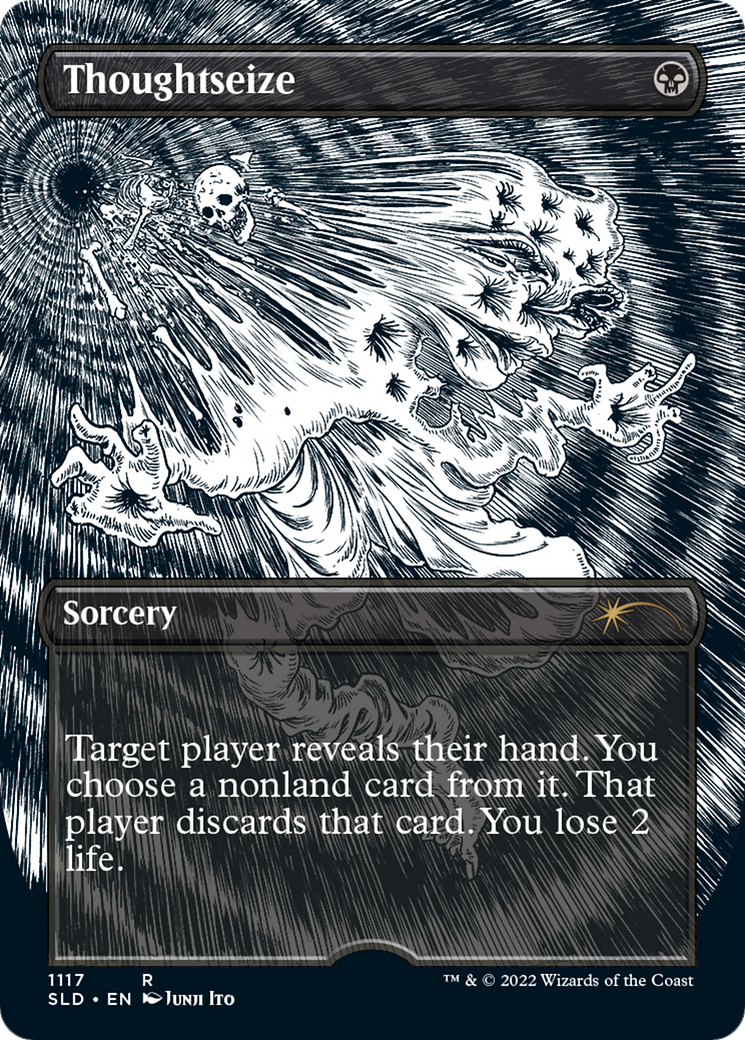 Thoughtseize (Japanese Borderless) [Secret Lair Drop Series] | Silver Goblin