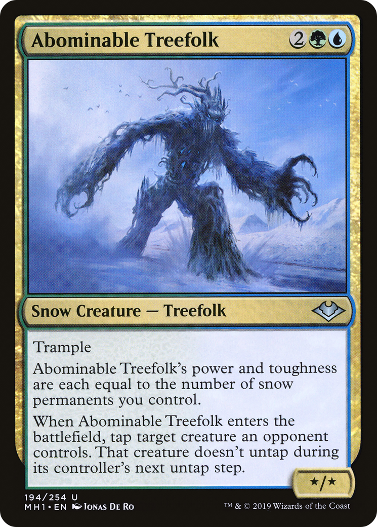 Abominable Treefolk [Modern Horizons] Foil