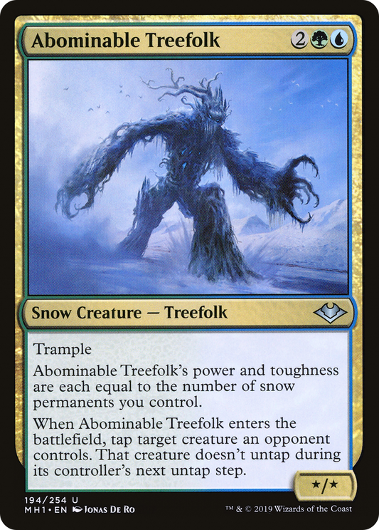 Abominable Treefolk [Modern Horizons] Foil