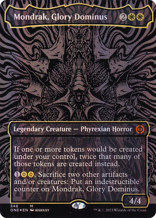 Mondrak, Glory Dominus (Oil Slick Raised Foil) [Phyrexia: All Will Be One]