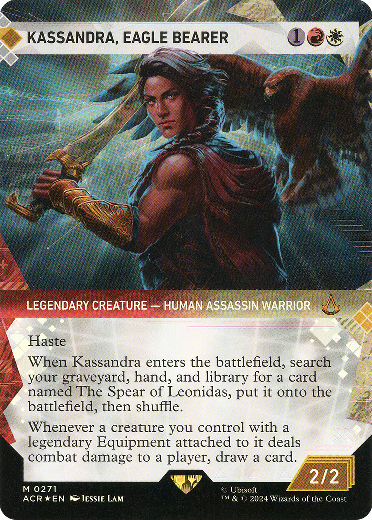 Kassandra, Eagle Bearer (Showcase) (Textured Foil) [Assassin's Creed] | Silver Goblin