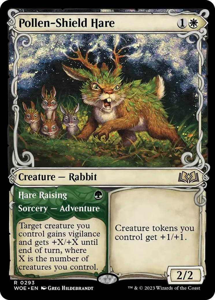 Pollen-Shield Hare // Hare Raising (Showcase) [Wilds of Eldraine] | Silver Goblin