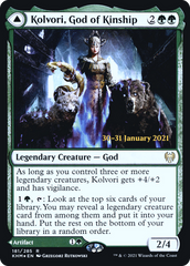 Kolvori, God of Kinship // The Ringhart Crest [Kaldheim Prerelease Promos] | Silver Goblin