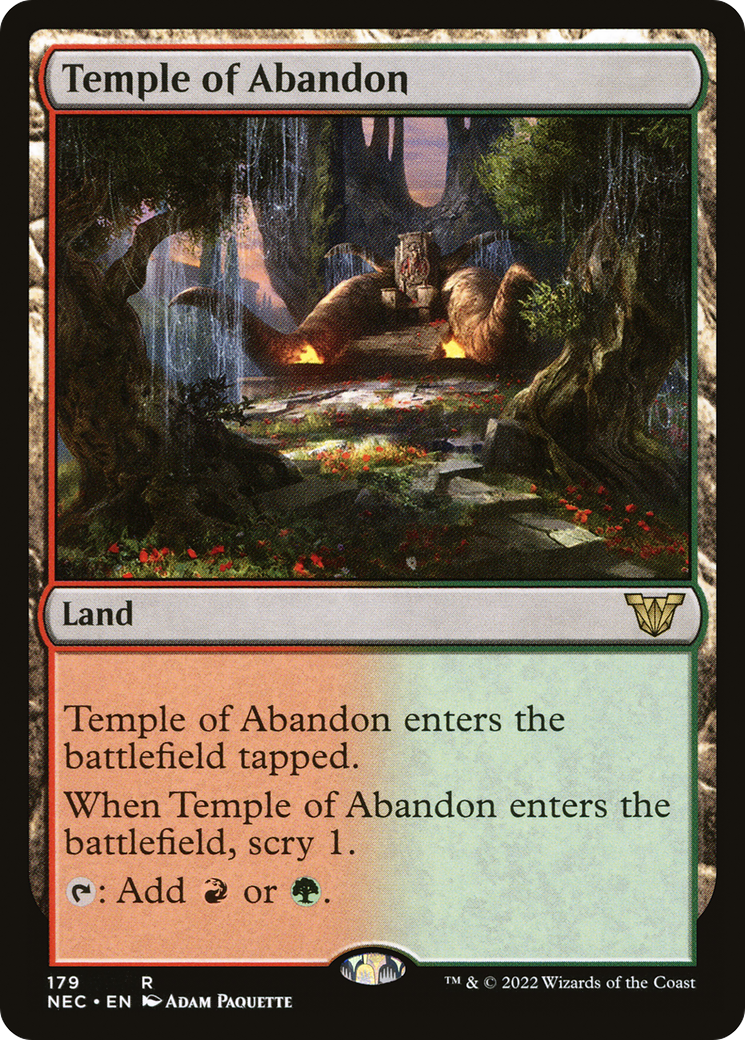 Temple of Abandon [Kamigawa: Neon Dynasty Commander] | Silver Goblin