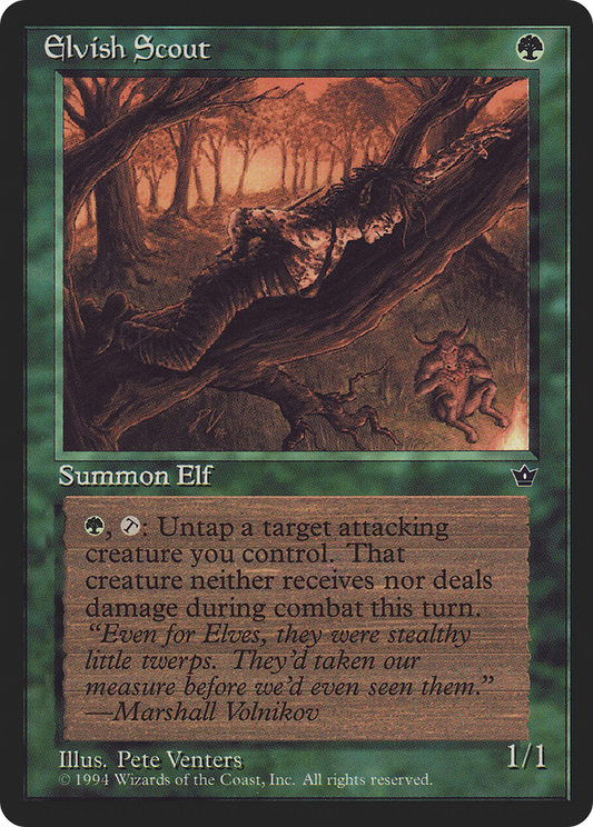 Elvish Scout (Pete Venters) [Fallen Empires]