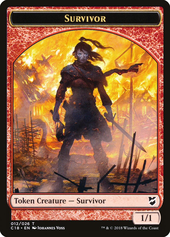 Survivor Token [Commander 2018 Tokens] | Silver Goblin