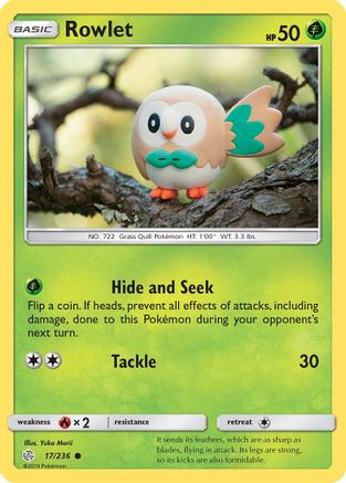 Rowlet (17/236) [Sun & Moon: Cosmic Eclipse]