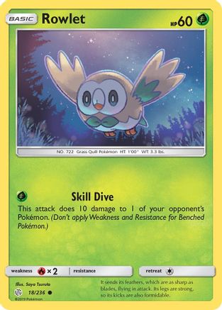 Rowlet (18/236) [Sun & Moon: Cosmic Eclipse]