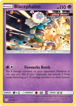 Blacephalon (104/236) [Sun & Moon: Cosmic Eclipse] | Silver Goblin