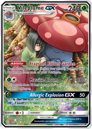 Vileplume GX (211/236) [Sun & Moon: Cosmic Eclipse] | Silver Goblin