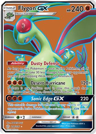 Flygon GX (218/236) [Sun & Moon: Cosmic Eclipse] | Silver Goblin