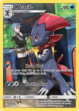 Weavile (238/236) [Sun & Moon: Cosmic Eclipse] | Silver Goblin