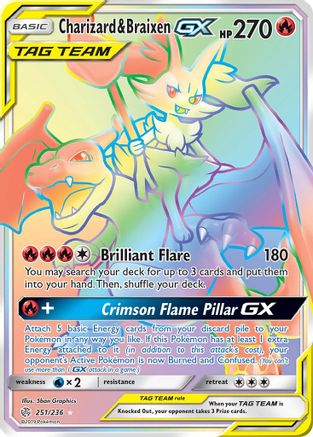 Charizard & Braixen GX (251/236) [Sun & Moon: Cosmic Eclipse] | Silver Goblin