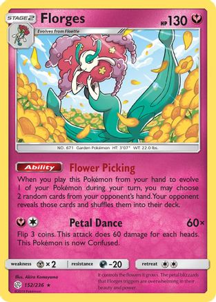 Florges (152/236) [Sun & Moon: Cosmic Eclipse] | Silver Goblin