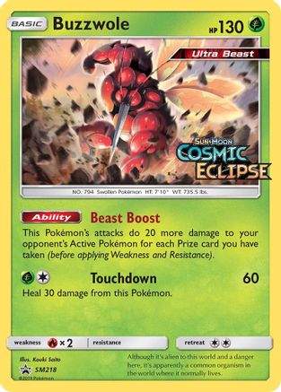 Buzzwole (SM218) [Sun & Moon: Black Star Promos] | Silver Goblin