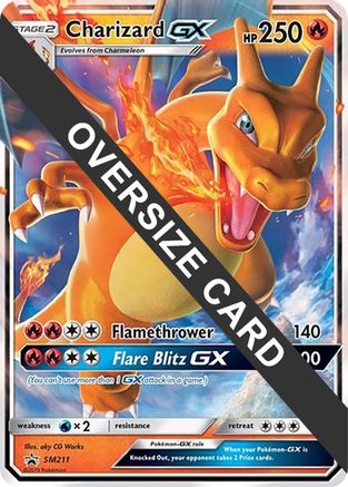 Charizard GX (SM211) (Jumbo Card) [Sun & Moon: Black Star Promos] | Silver Goblin