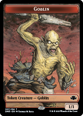 Goblin // Sheep Double-Sided Token [Dominaria Remastered Tokens] | Silver Goblin