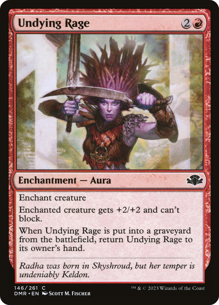 Undying Rage [Dominaria Remastered] Foil