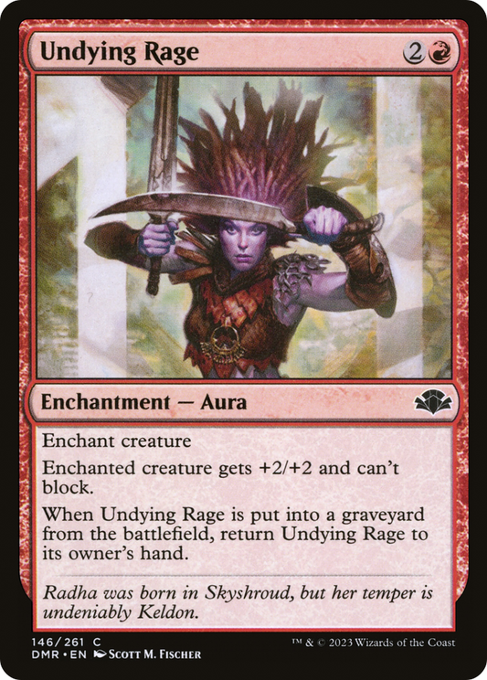 Undying Rage [Dominaria Remastered] Foil