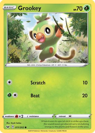 Grookey (011/202) [Sword & Shield: Base Set] | Silver Goblin