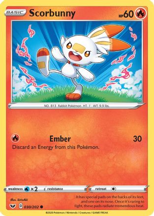 Scorbunny (030/202) [Sword & Shield: Base Set] | Silver Goblin