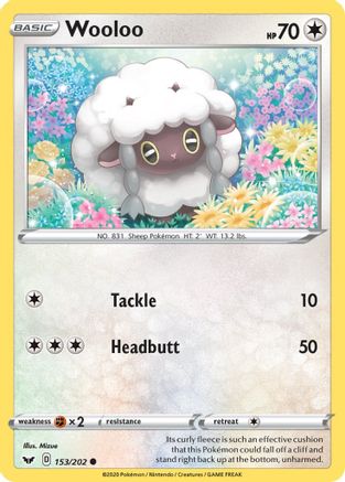 Wooloo (153/202) [Sword & Shield: Base Set] | Silver Goblin