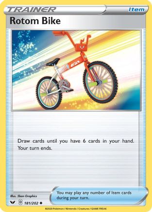 Rotom Bike (181/202) [Sword & Shield: Base Set] | Silver Goblin