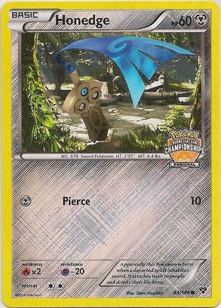 Honedge (83/146) (Regional Championship Promo) [XY: Base Set]