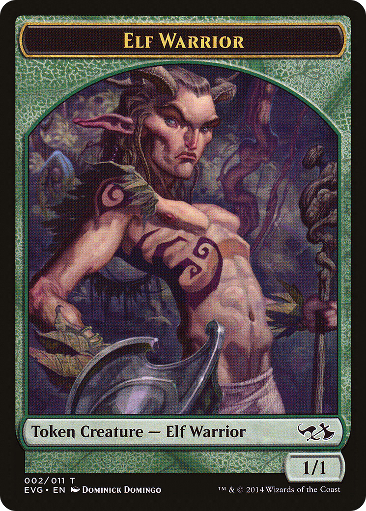 Elf Warrior Token (Elves vs. Goblins) [Duel Decks Anthology Tokens] | Silver Goblin