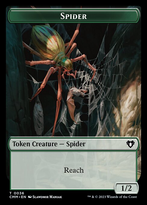 Thopter // Spider Double-Sided Token [Commander Masters Tokens] | Silver Goblin